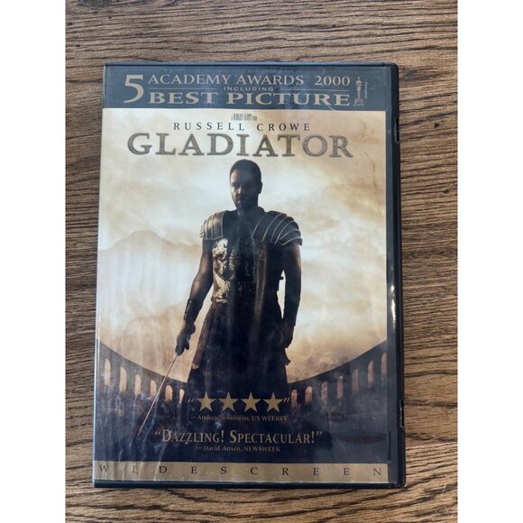 Gladiator 2000 DVD Widescreen Russell Crowe Joaquin Phoenix Drama Epic Pre-Owned - Picture 1 of 4